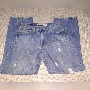 A pair of Arizona boot cut men's jeans size 34x32. Distressed, western, …